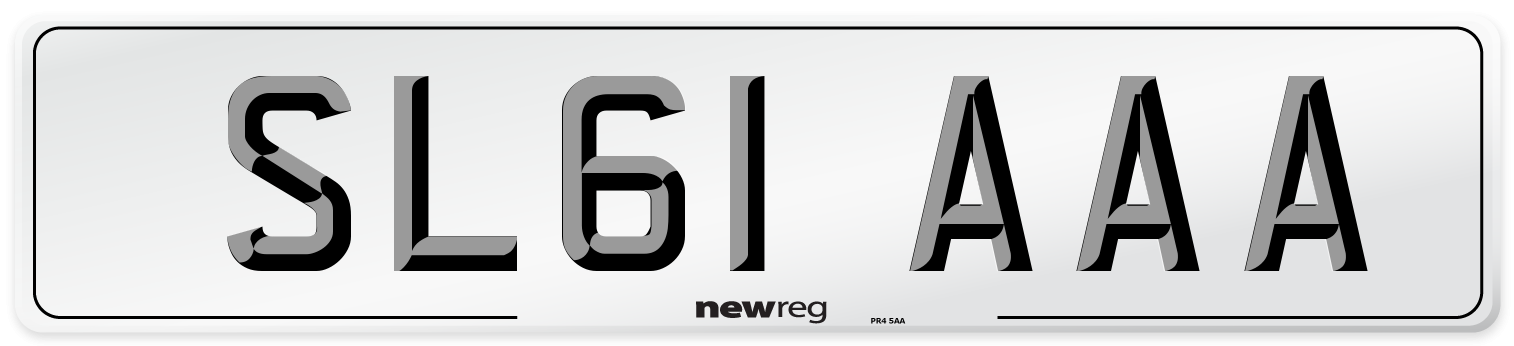 SL61 AAA Number Plate from New Reg